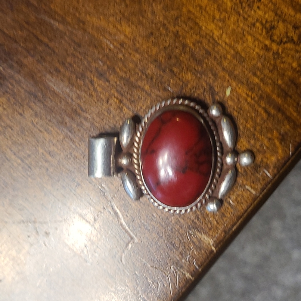 Beautiful silver and bloodstone pendant
